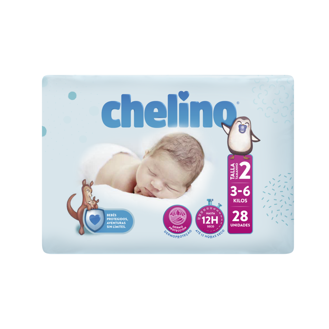 CHELINO T2 R/NACIDO 3/6 kg (28 uds)